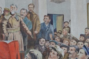 Obraz Lenin na druhém sjezdu sovětů