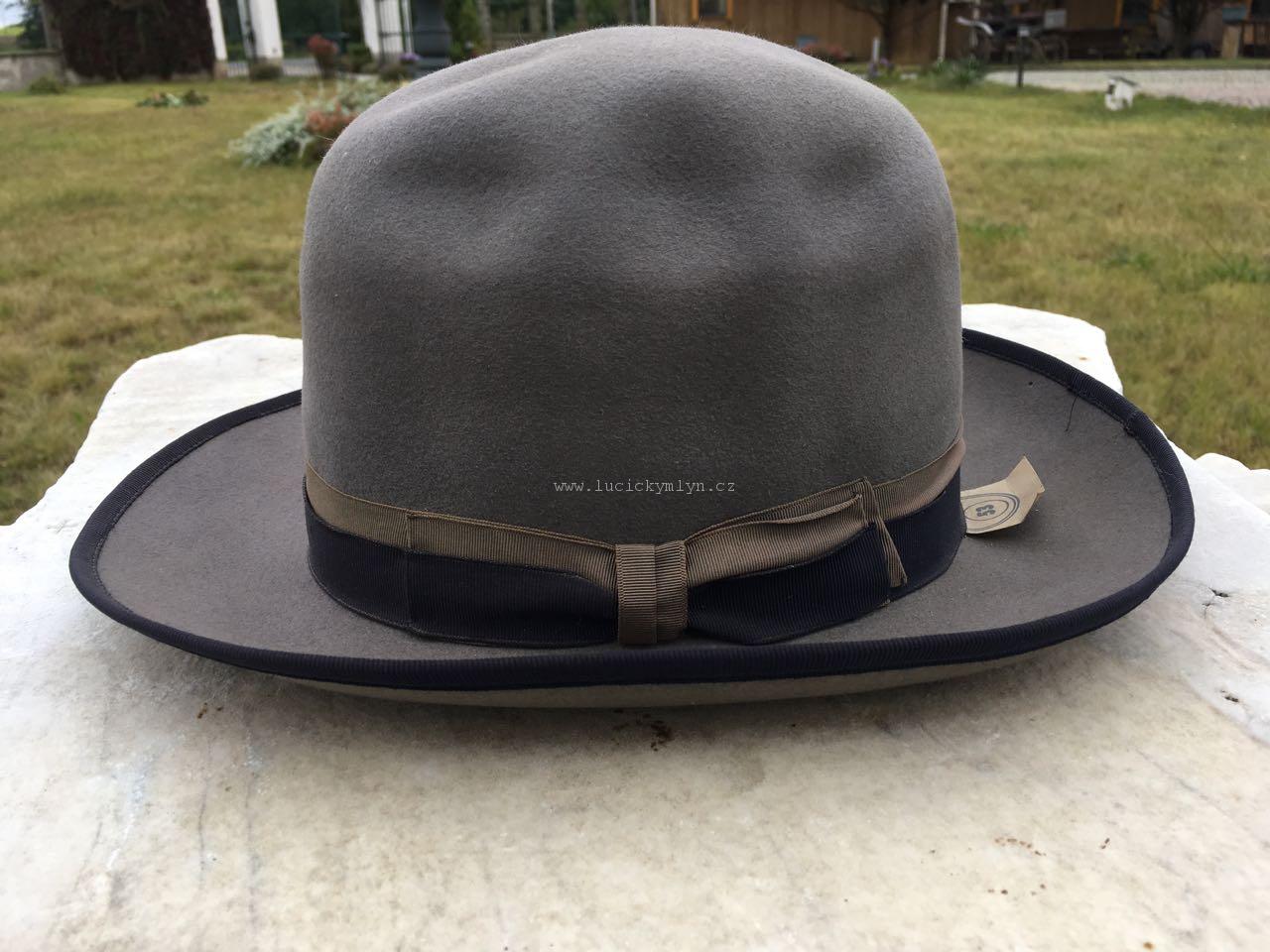 Starožitný klobouk-šedý 53