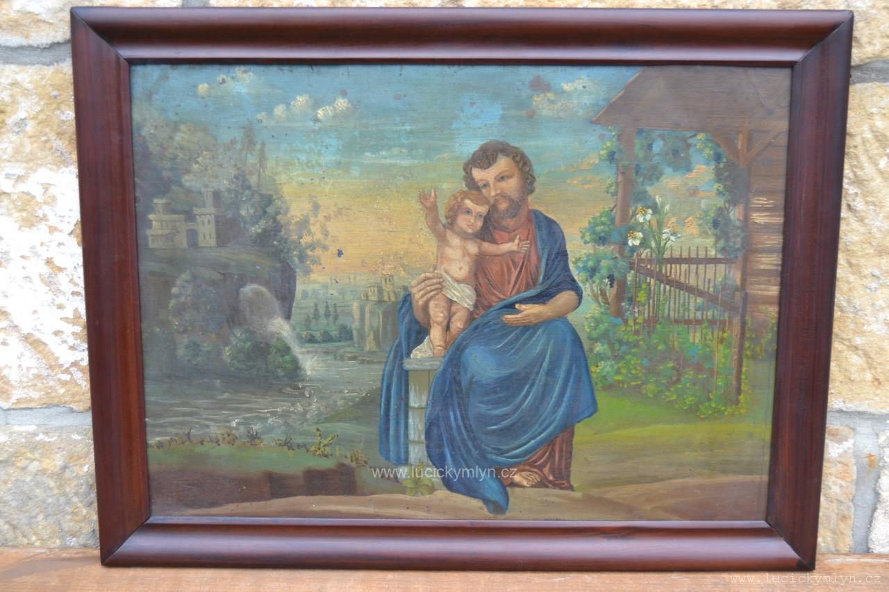 Obraz Svatý Josef s Ježíškem 1 Obraz Svatý Josef s Ježíškem