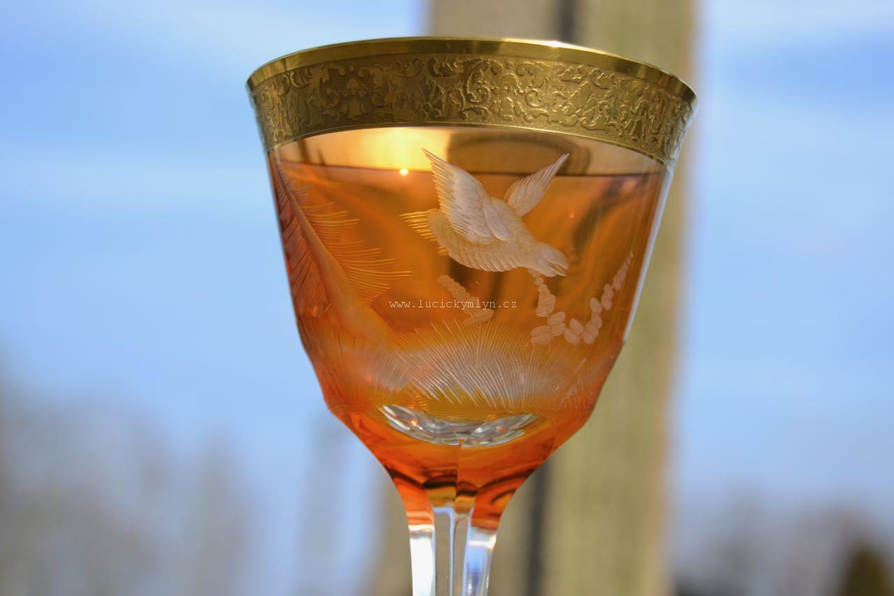 Luxusní sklenice MOSER z křišťálového skla