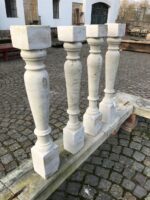 Romantické neobarokní sloupky-balustráda z 19. století, 12ks