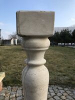 Romantické neobarokní sloupky-balustráda z 19. století, 12ks