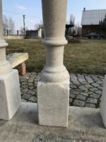 Romantické neobarokní sloupky-balustráda z 19. století, 12ks