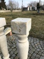 Romantické neobarokní sloupky-balustráda z 19. století, 12ks