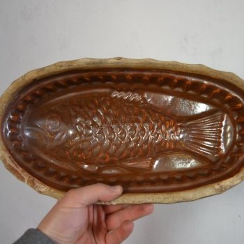 Pečící kameninová forma ve tvaru ryby