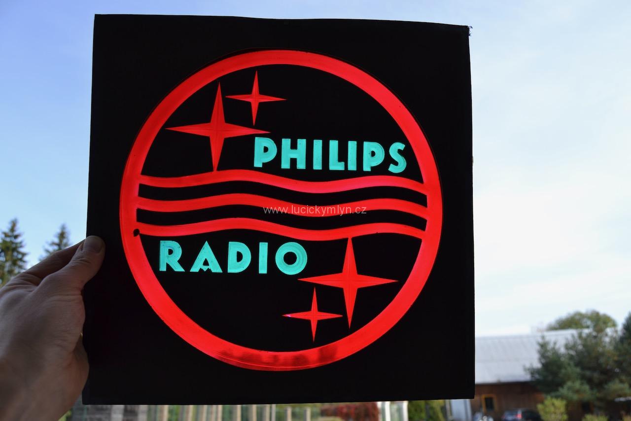 Reklamní průhledová cedule Philips Reklamní průhledová cedule Philips