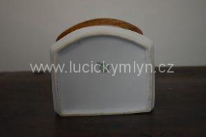 Starožitná závěsná dóza na sůl s oblíbeným motivem rokokových postaviček