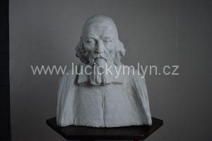 Starožitná busta Jana Ámose Komenského