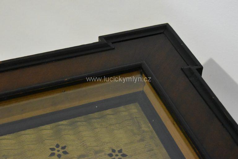 Starožitný deskový obraz Černá madona
