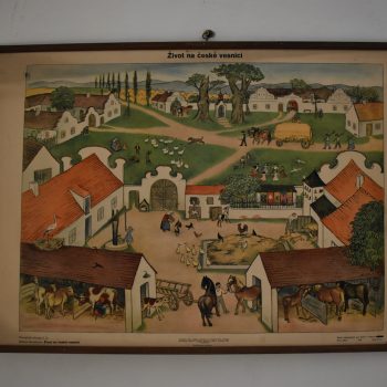 Tištěný plakát - Život na české vesnici