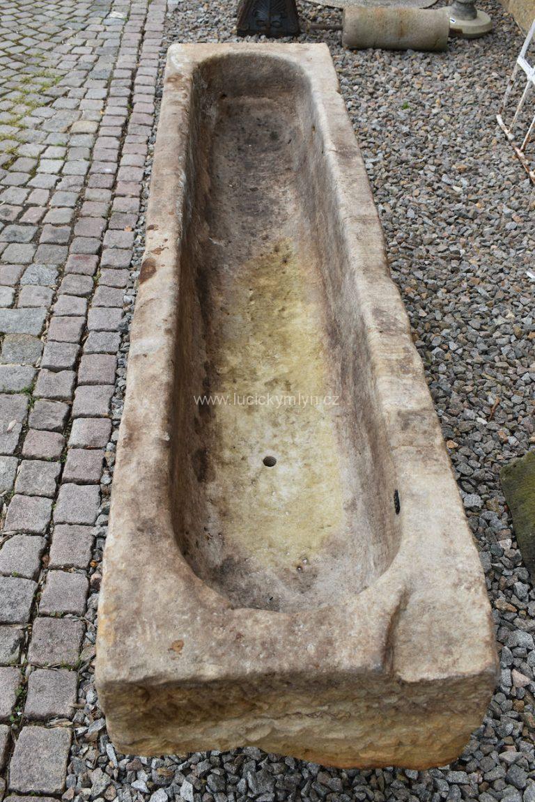 Robustní historické koryto dlouhé 196 cm