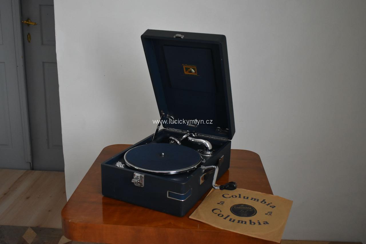 Plně funkční kufříkový gramofon Plně funkční kufříkový gramofon