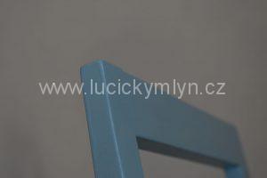 Secesní kuchyňské, bledě modře natřené, židle klasického typu