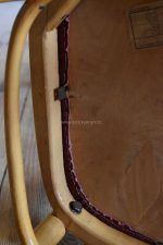 Lehké a praktické retro židle (4 ks) z ohýbaného bukového dřeva