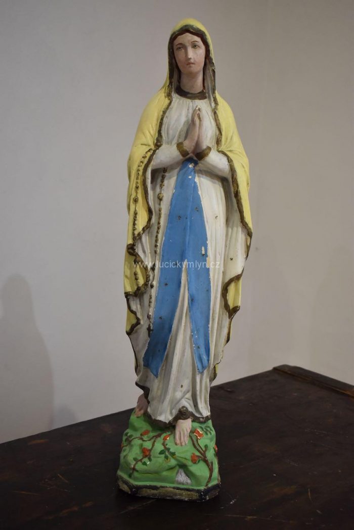 Větší originální soška Panny Marie Lurdské