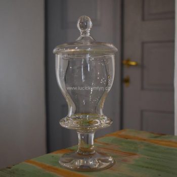 Starožitný skleněný pohárek