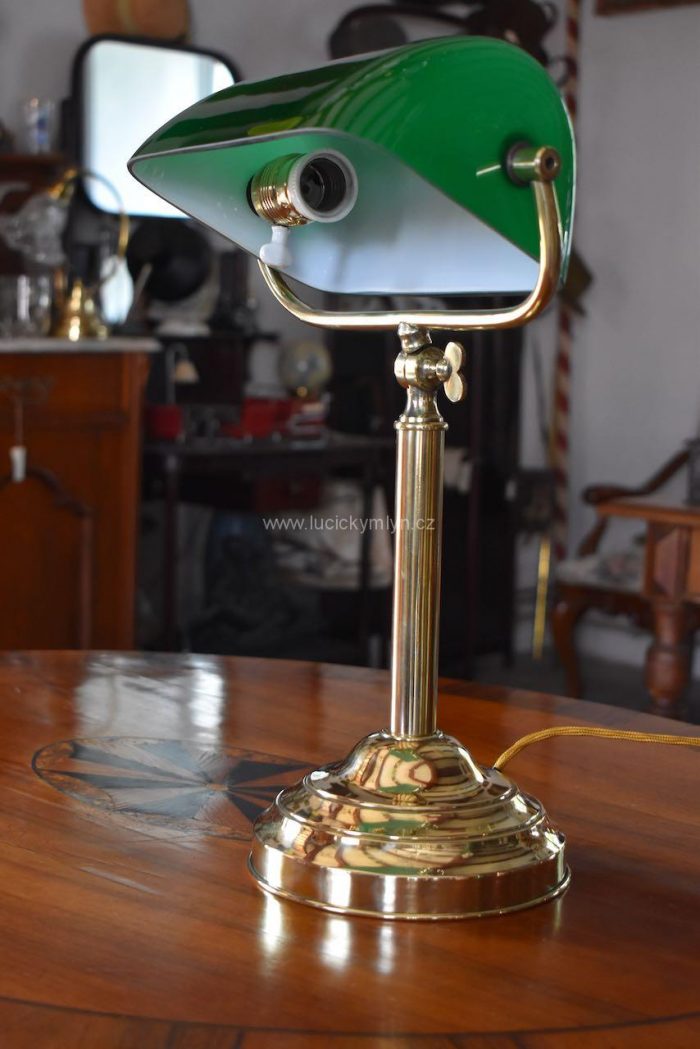 Starožitná bankovní lampička