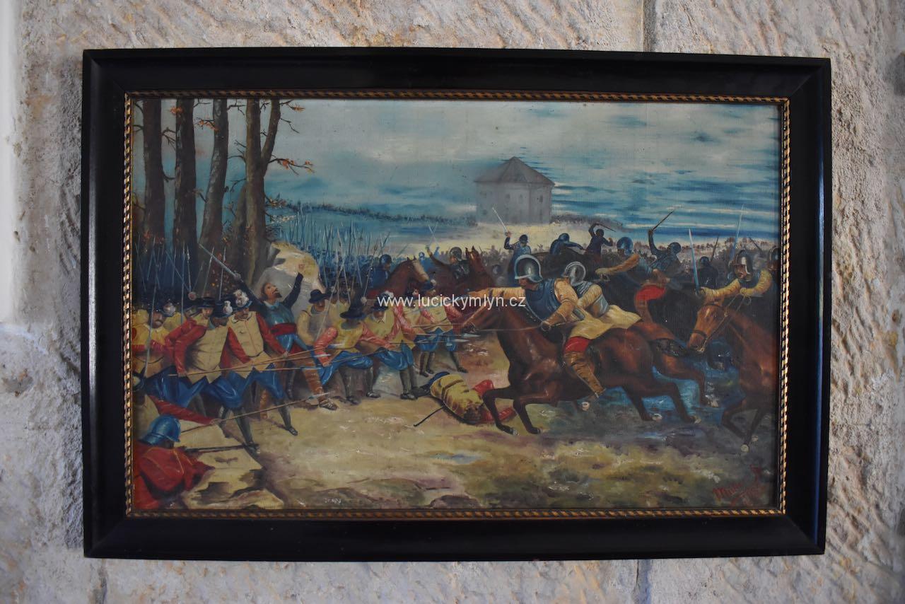 Starožitný obraz Bitva na Bílé hoře Starožitný obraz Bitva na Bílé hoře