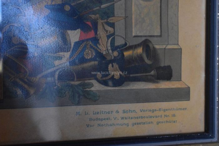 Unikátní starožitný tisk - upomínka zapomenutého vojáka z časů starého Rakouska Uherska