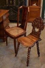 Starožitné barokní ořechové židle