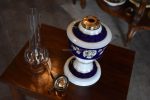 Starožitná petrolejová lampa z Durinské porcelánky