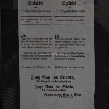 Unikátní starožitná listina z roku 1814