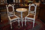 Starožitné jídelní židle - pár v historizujícím ozdobném stylu
