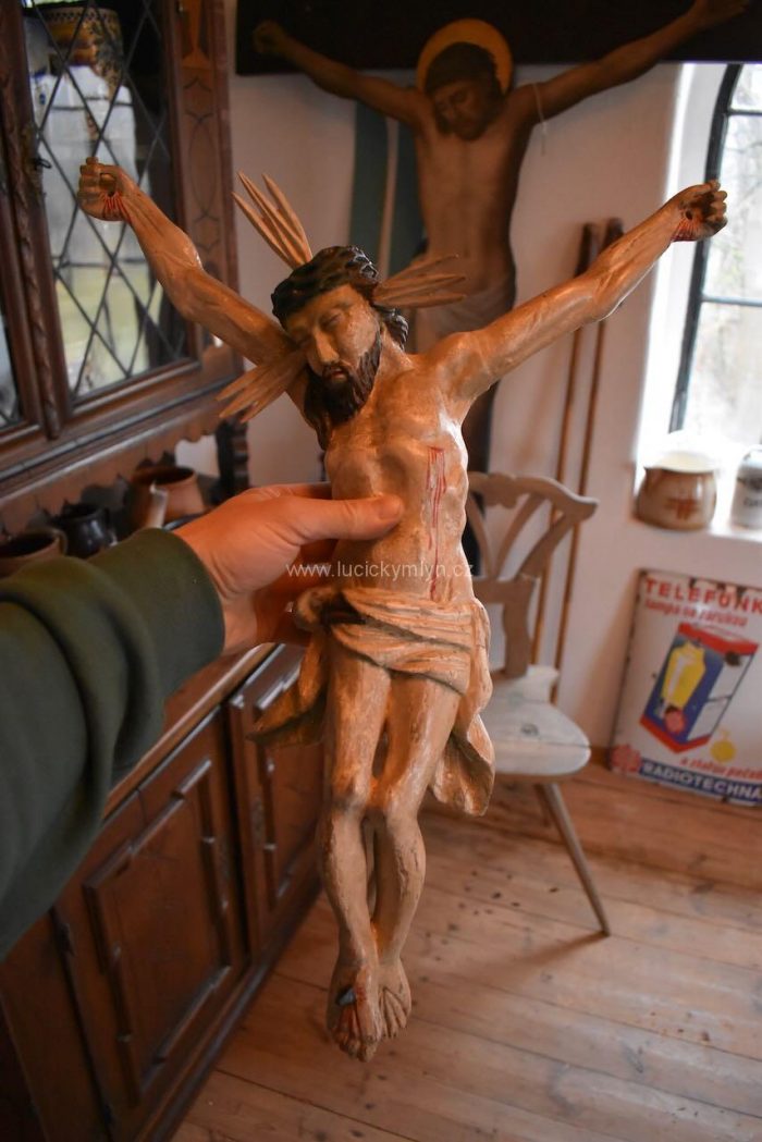 Starožitná dřevořezba - Kristus