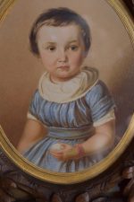 Malovaná podobizna dítěte z období biedermeieru