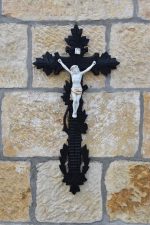 Starožitná nástěnná dekorace - Kristus na kříži