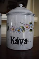 Starožitné dózy na kávu a cukr