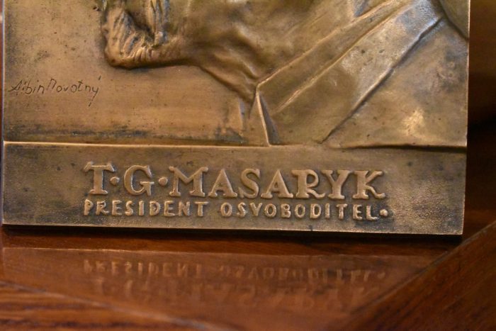 Starožitná plaketa T.G.Masaryk