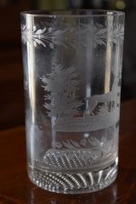 Starožitná broušená sklenice