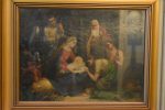 Starožitný obraz -Ježíšovo narození v Betlémě