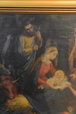 Starožitný obraz -Ježíšovo narození v Betlémě