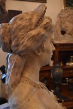 Starožitná busta rakouské císařovny ALŽBĚTY BAVORSKÉ zvané Sissi