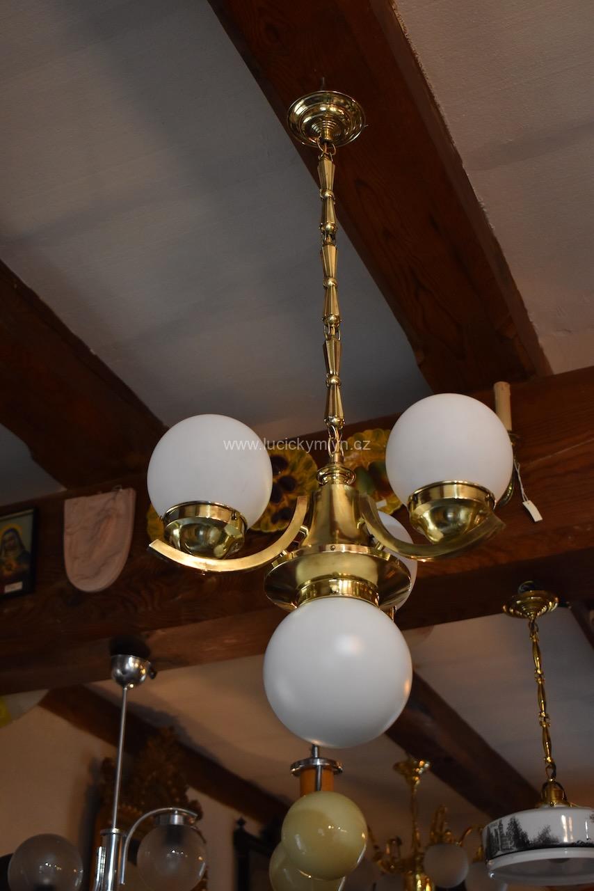 Starožitný lustr v nadčasovém stylu ART-DECO Starožitný lustr v nadčasovém stylu ART-DECO