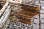 Starožitné ozdobné plotové dílce z litého železa a pásové oceli