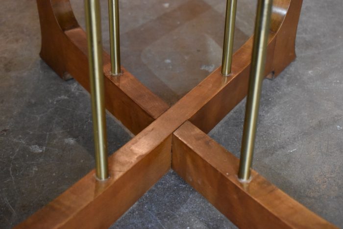 Designový RETRO stolek s deskou se zakulacenými rohy
