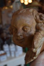 Starožitná barokní hlavička andílka zvaného PUTTI