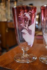 Starožitné secesní měšťanské sklenice vínové