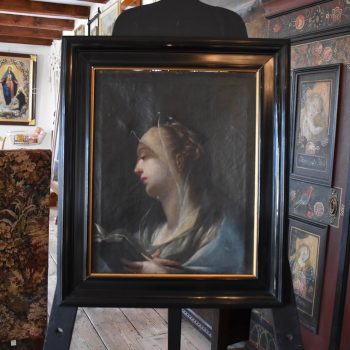 Starožitný barokní obraz Panny Marie