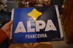 Starožitná cedule ALPA FRANCOVKA