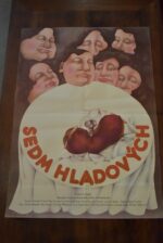 Historický filmový retro plakát - SEDM HLADOVÝCH