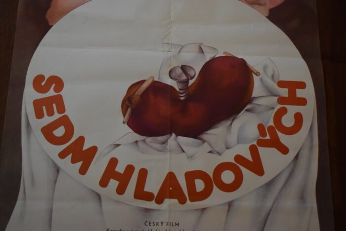 Historický filmový retro plakát - SEDM HLADOVÝCH