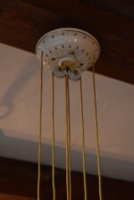 Nadstandardní secesní stahovačka z glazované keramiky