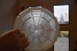 Středně velké starožitné stropní světlo