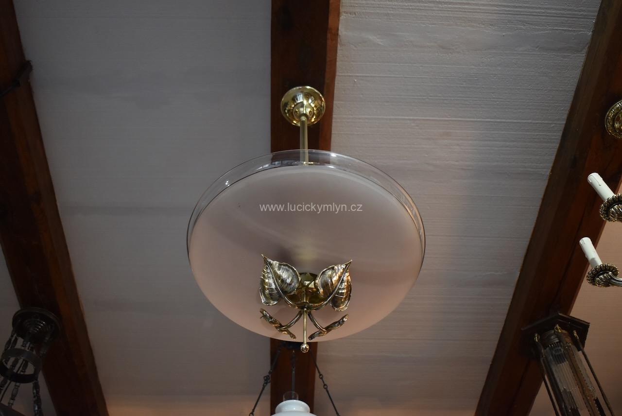 Prvorepublikový mosazný lustr Prvorepublikový mosazný lustr