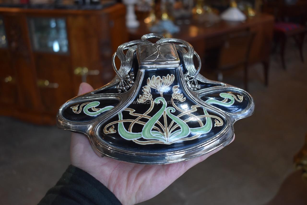 Starožitný secesní kalamář Starožitný secesní kalamář