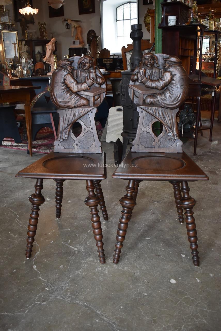Starožitné párové židle Starožitné párové židle